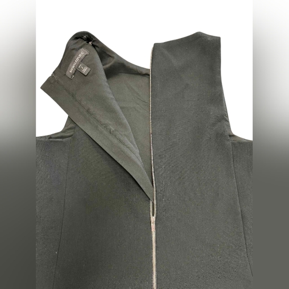 Banana Republic A Line Dress Boxy Cut Sleeveless Black Lacey Size 2 - Picture 5 of 8